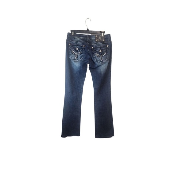 Miss Me Jeans Womens Size 28 Bootcut‎ Embellished Dark Wash Denim - Picture 2 of 6